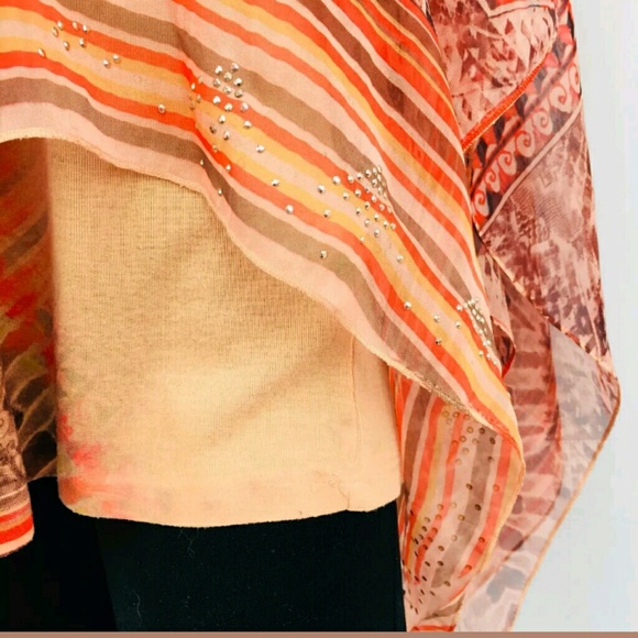 Boho Tank Semi Sheer Embellished Overlay - Picture 5 of 6